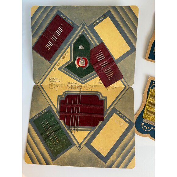 The Winner & Rocket Vintage Needle Cases With Assorted Needles & Threader Made I - Picture 5 of 12
